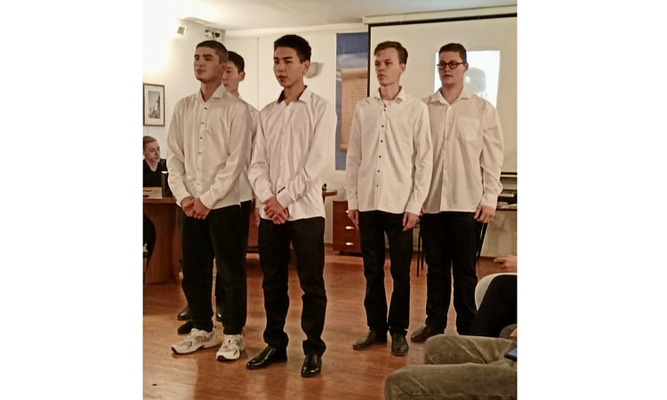 В студенческом общежитий №6 прошел вечер патриотической песни