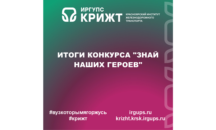 Итоги конкурса "Знай наших героев"