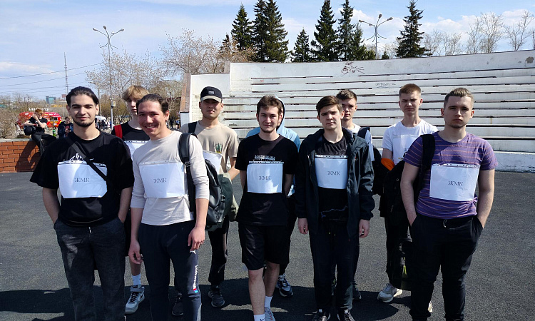 Студенты МК ЖТ ИрГУПС приняли участие в легкоатлетической эстафете на приз газеты «Медик», посвященную Дню Победы