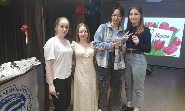 Мероприятие в честь 8 марта в общежитии МК ЖТ ИрГУПС